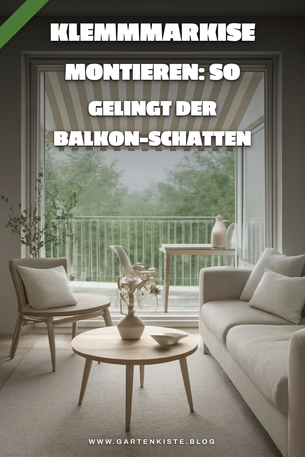 Klemmmarkise montieren: So gelingt der Balkon-Schatten