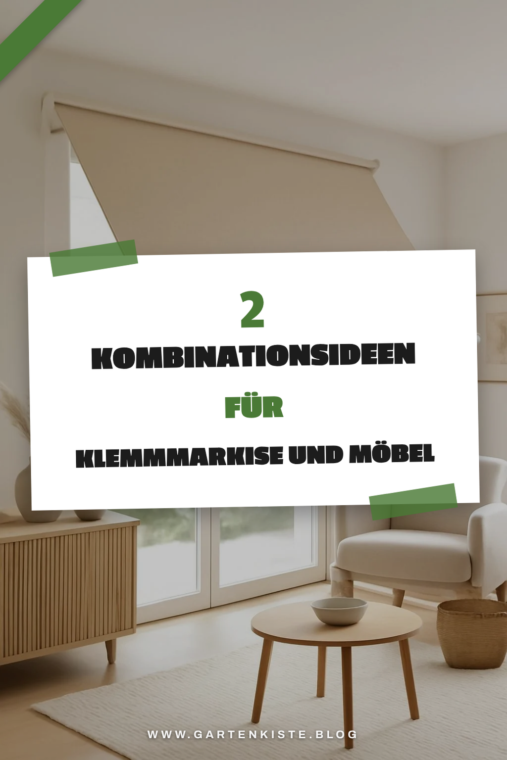 Klemmmarkise und Balkonmöbel kombinieren