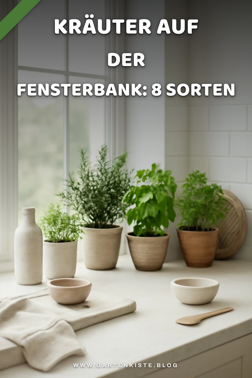 Kräuter auf der Fensterbank: 8 Sorten für die Küche