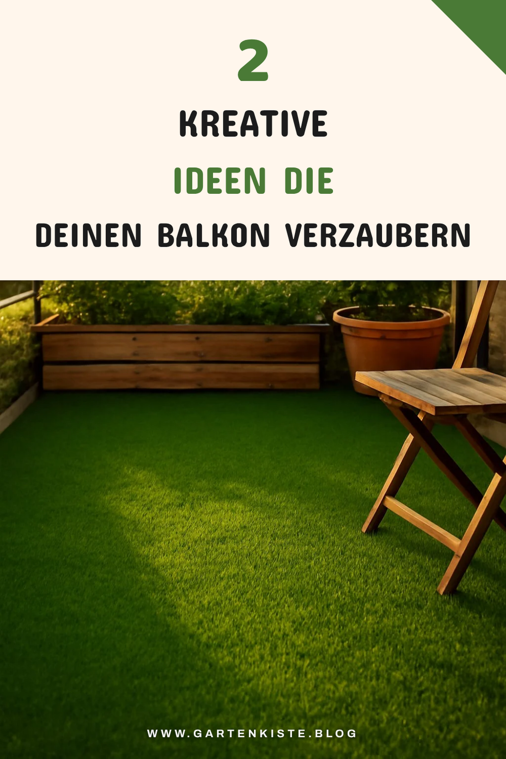 Gestaltungsideen für deinen Balkon mit Kunstrasen