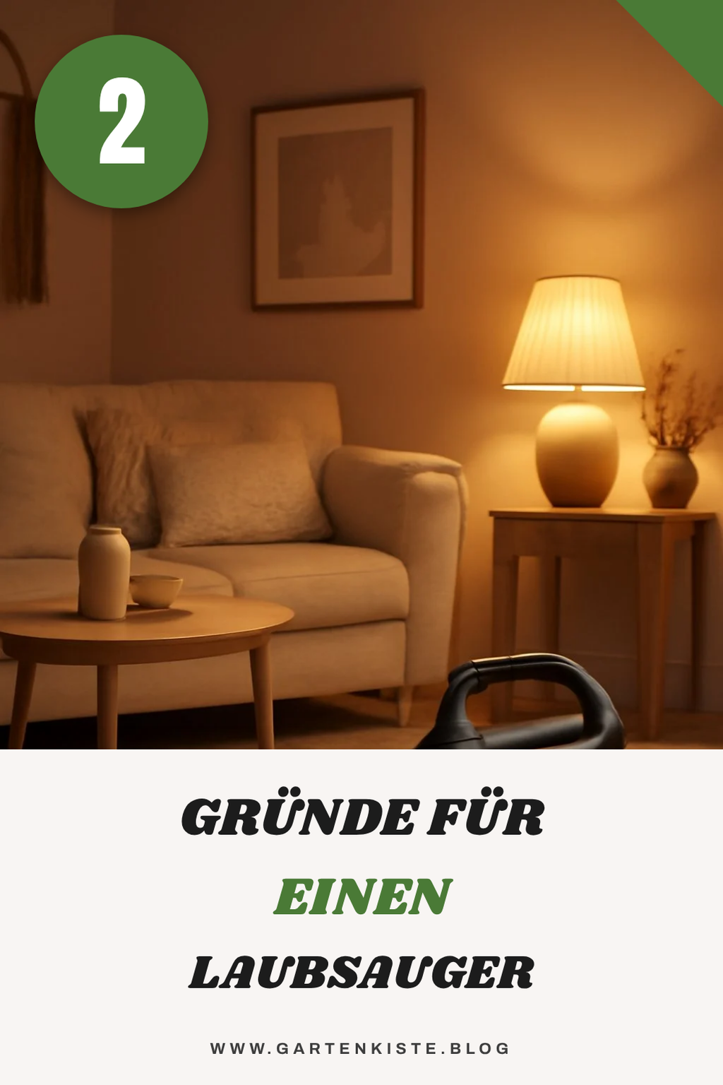 Laubsauger für ein sauberes Ergebnis