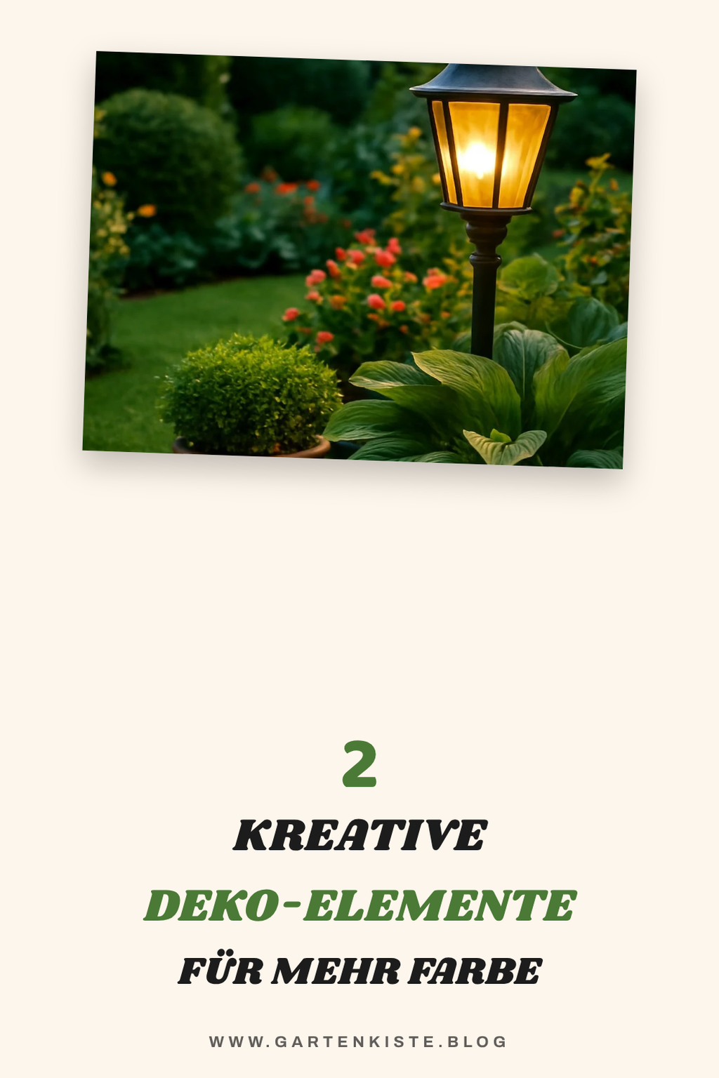 Welche Deko-Elemente bringen Farbe in deinen Garten?
