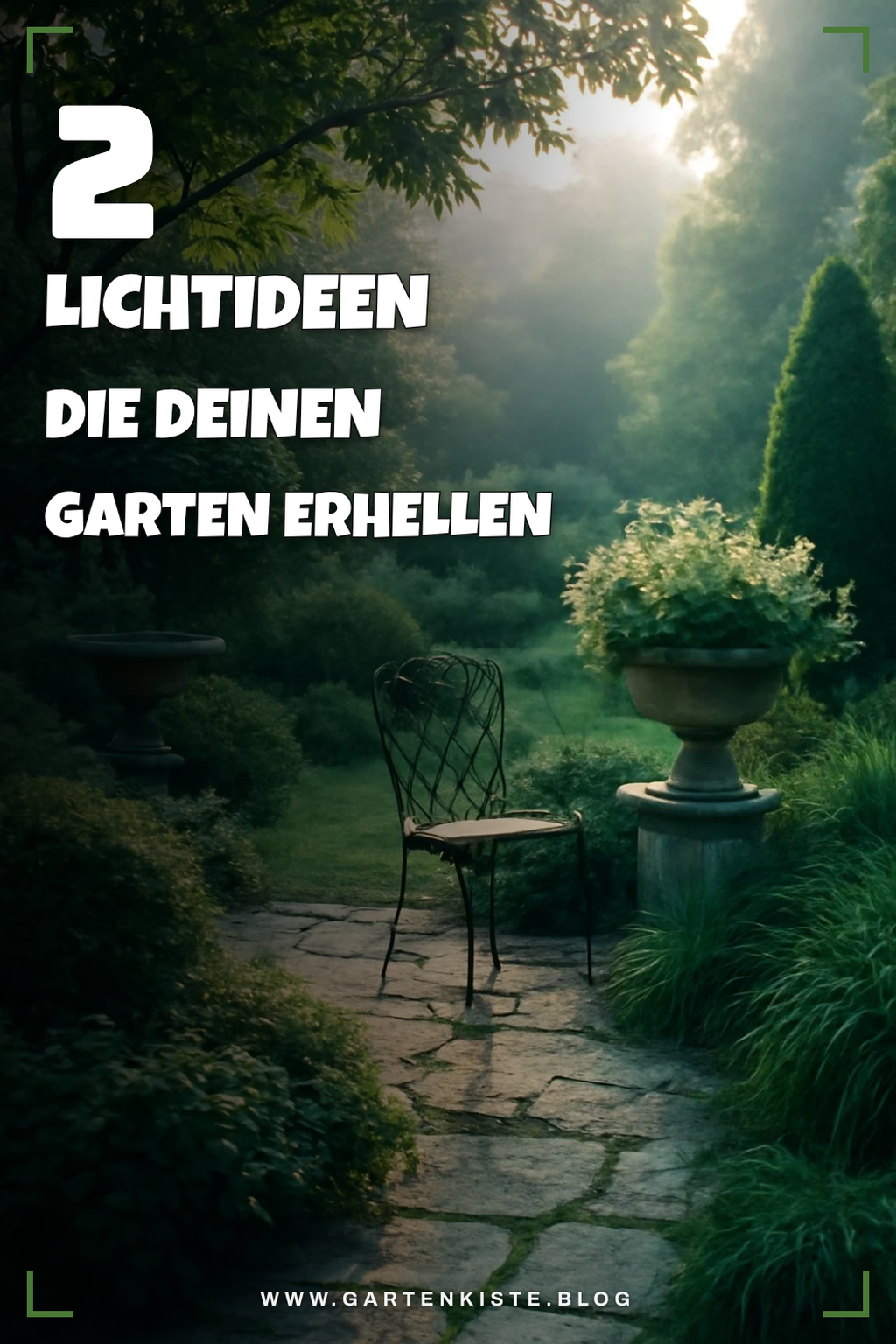 So setzt du Lichtakzente im Garten