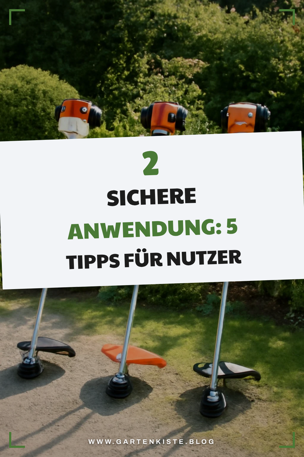 Sicherheit beim Umgang mit Motorsensen