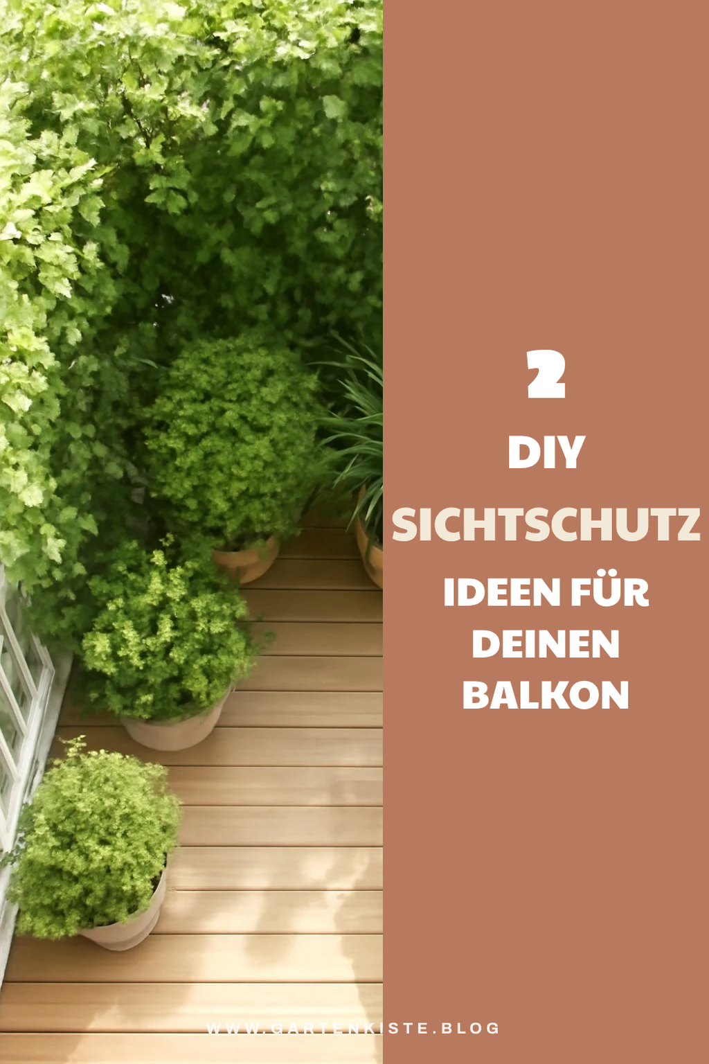 DIY Ideen für Sichtschutz