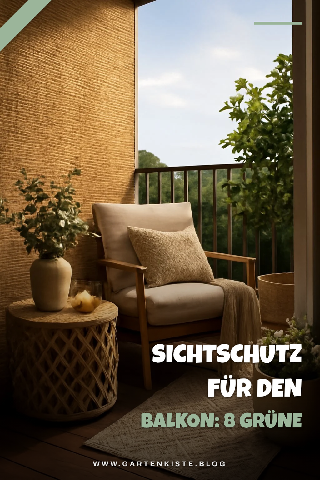 Sichtschutz für den Balkon: 8 grüne und günstige Lösungen