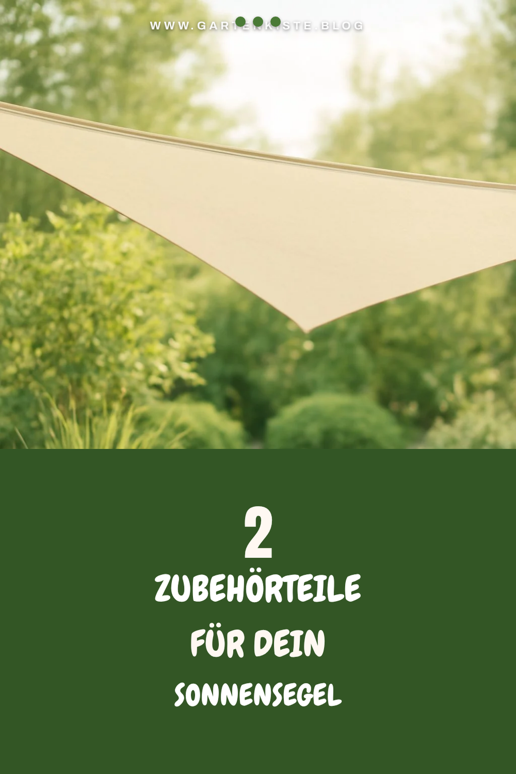 Zubehör für dein Sonnensegel