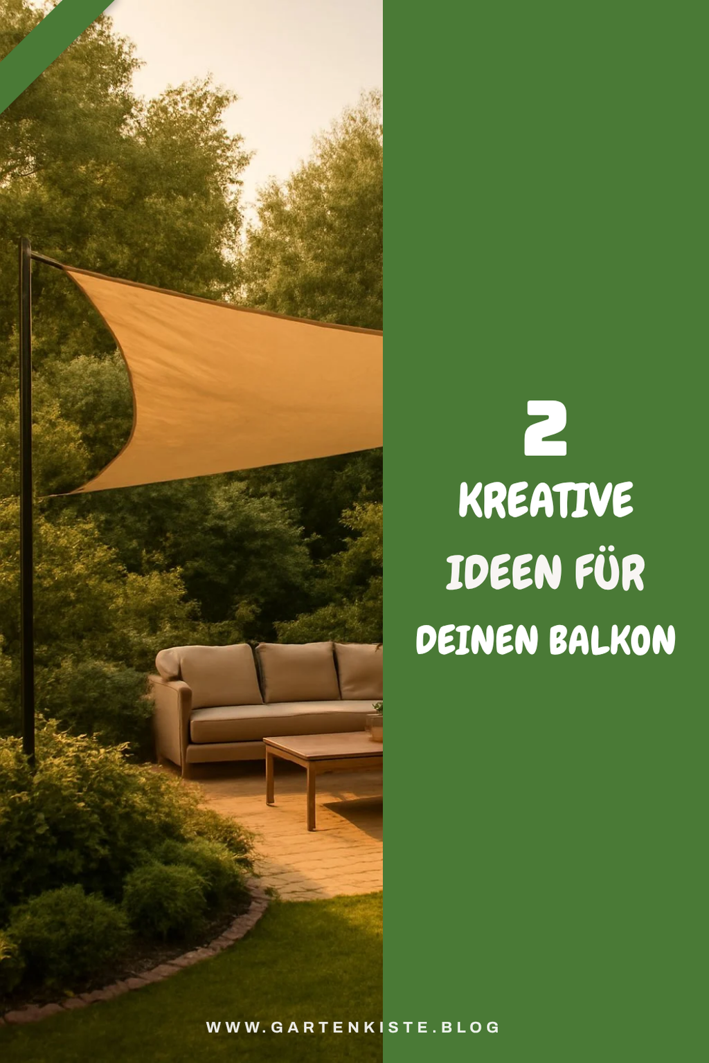Kreative Ideen für deinen Balkon mit Sonnensegel