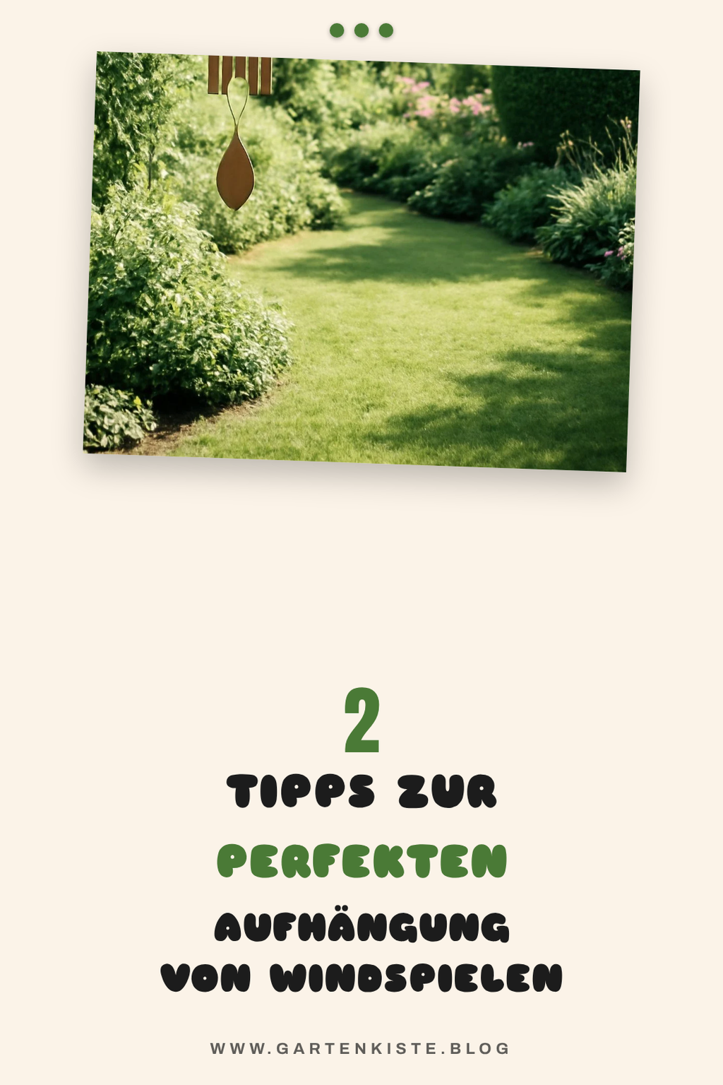 Die richtige Aufhängung für dein Windspiel