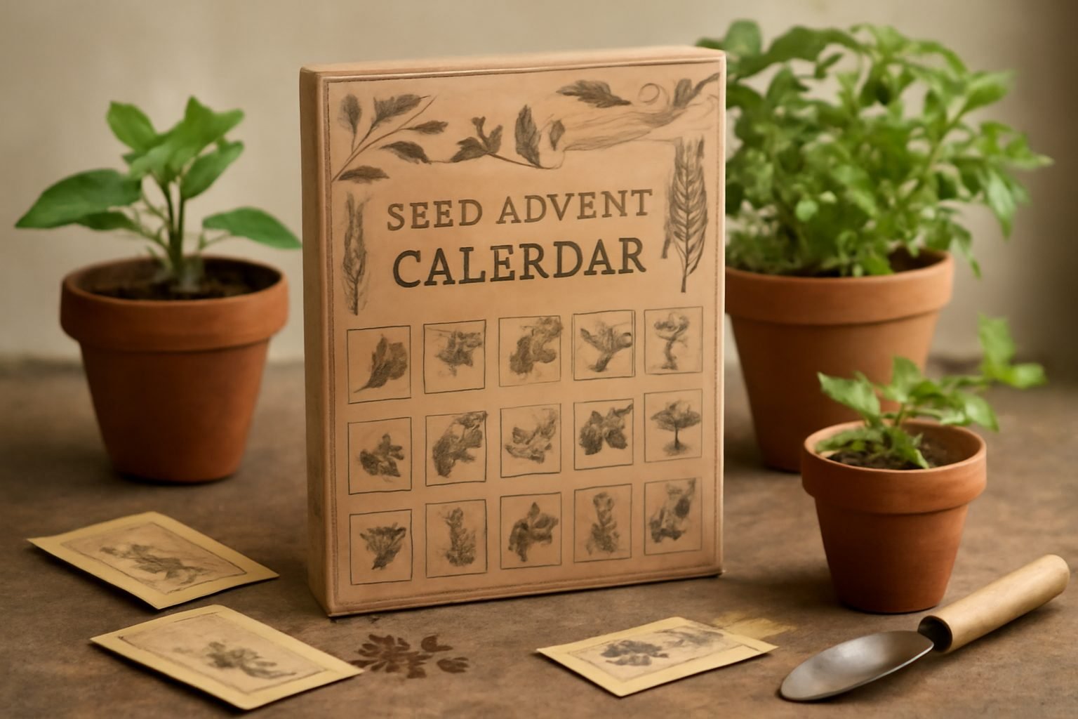 Adventskalender mit Saatgut selber machen ohne Vorkenntnisse
