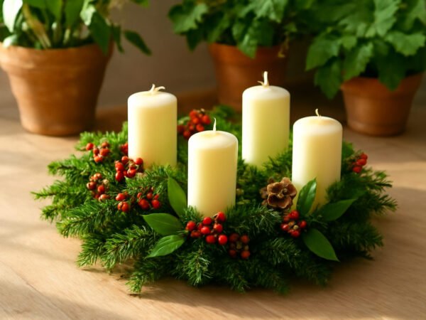 Adventskranz Naturmaterial — 18 einfache Varianten