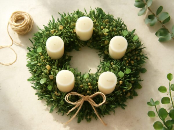Adventskranz selber binden aus Gartengrün in 6 Schritten