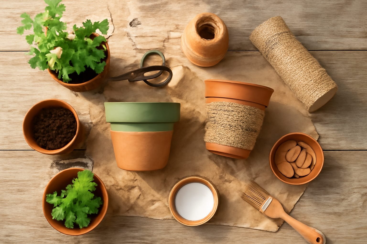 Blumentoepfe Upcycling Ideen für den Garten