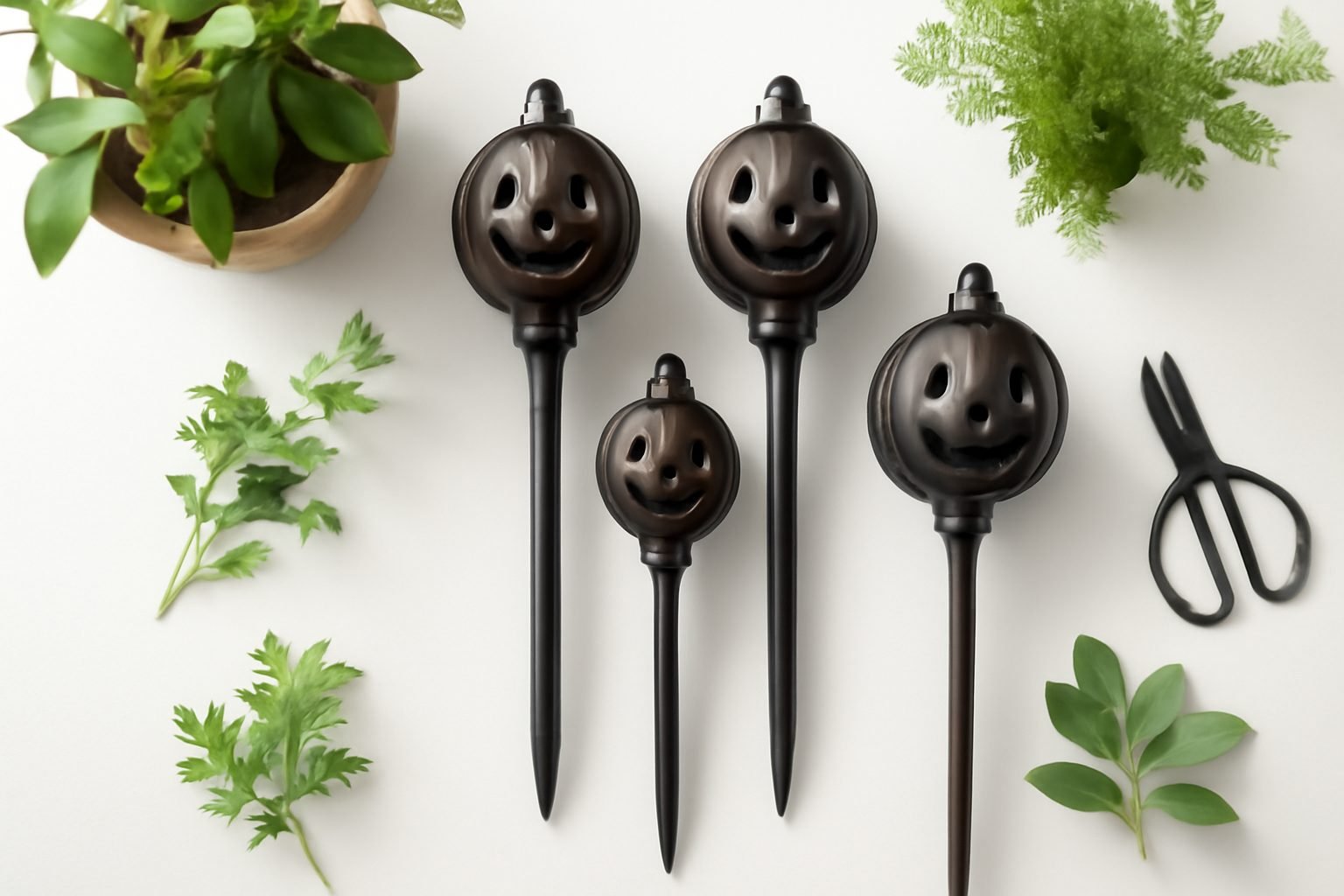 Fackeln im Garten für Halloween aufstellen in 6 Schritten