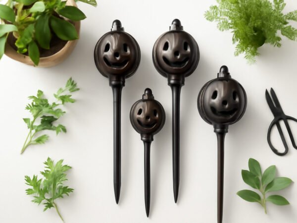 Fackeln im Garten für Halloween aufstellen in 6 Schritten