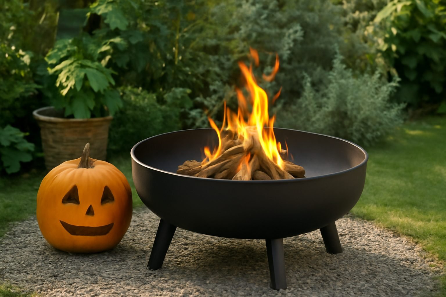Feuerschale für die Halloween Party nutzen in 6 Schritten