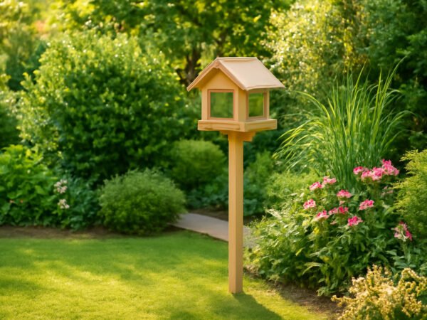 Futterhaus im Garten richtig aufstellen in 7 Schritten
