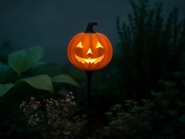 Gartenbeleuchtung in Halloween Farben Einstellen