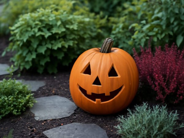 Halloween basteln Dekoration für den Garten in 6 Schritten