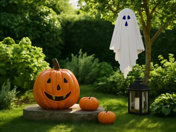 Halloween basteln Dekoration für draußen wetterfest