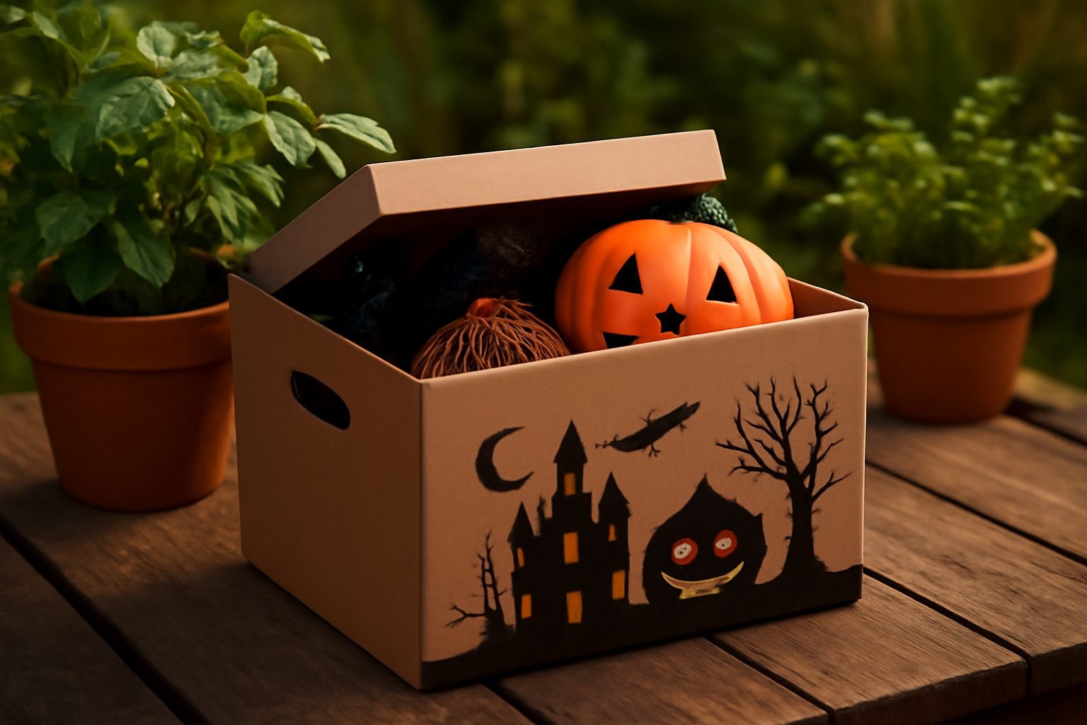 Halloween Deko aufbewahren für das nächste Jahr