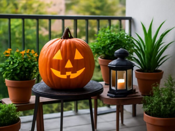 Halloween Deko für den Balkon ohne teure Anschaffung