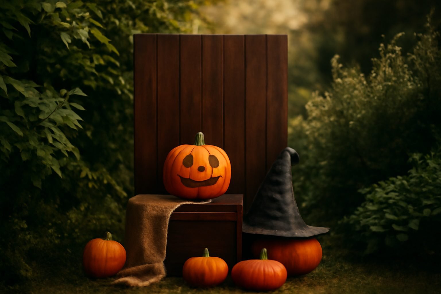 Halloween Fotoecke im Garten gestalten — so geht es richtig