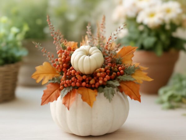Herbstdeko basteln für den Garten — der Weg zum Ergebnis