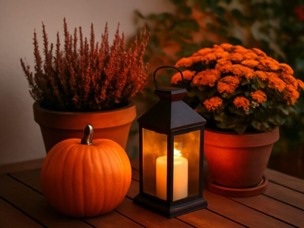 Herbstdeko basteln für die Terrasse ohne Vorkenntnisse
