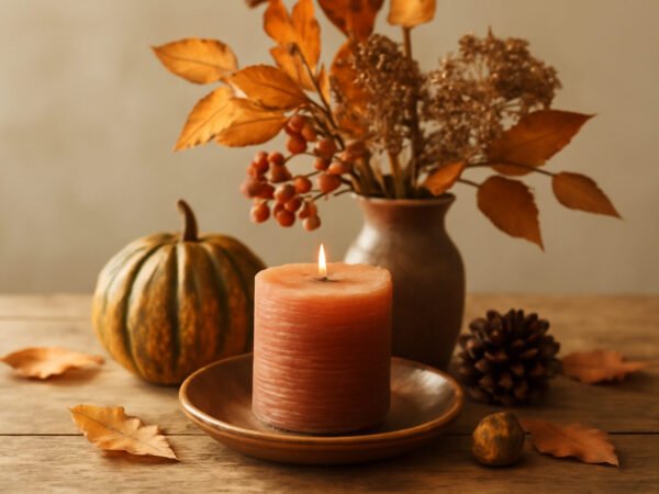 Herbstdeko basteln Naturmaterialien für den Balkon
