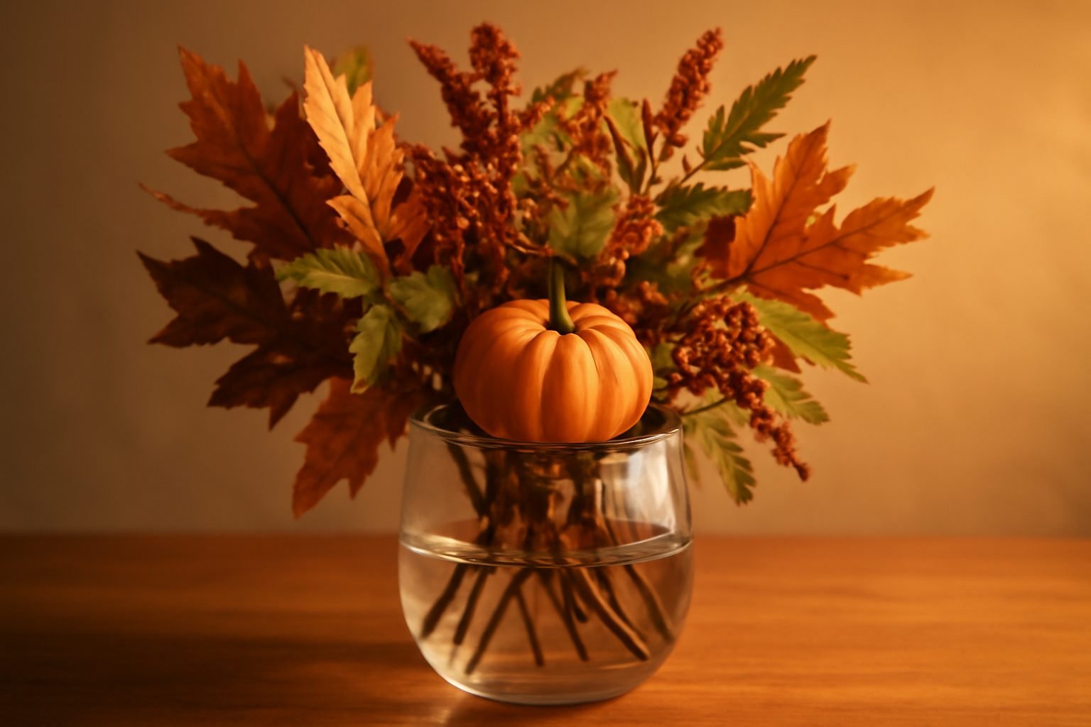Herbstdeko im Glas: 6 Schritte zum Ergebnis