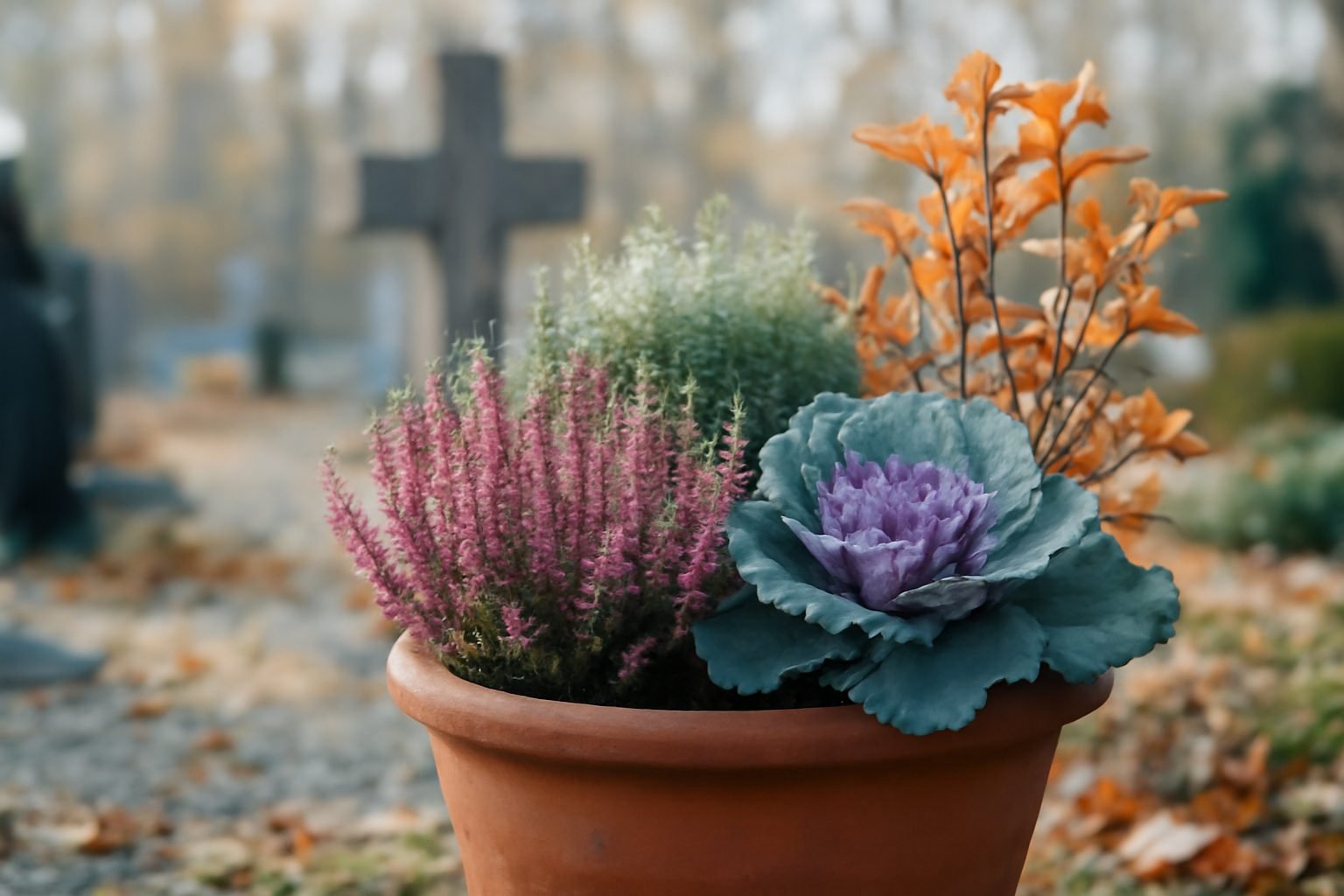 Herbstpflanzen winterhart Friedhof — so geht es richtig
