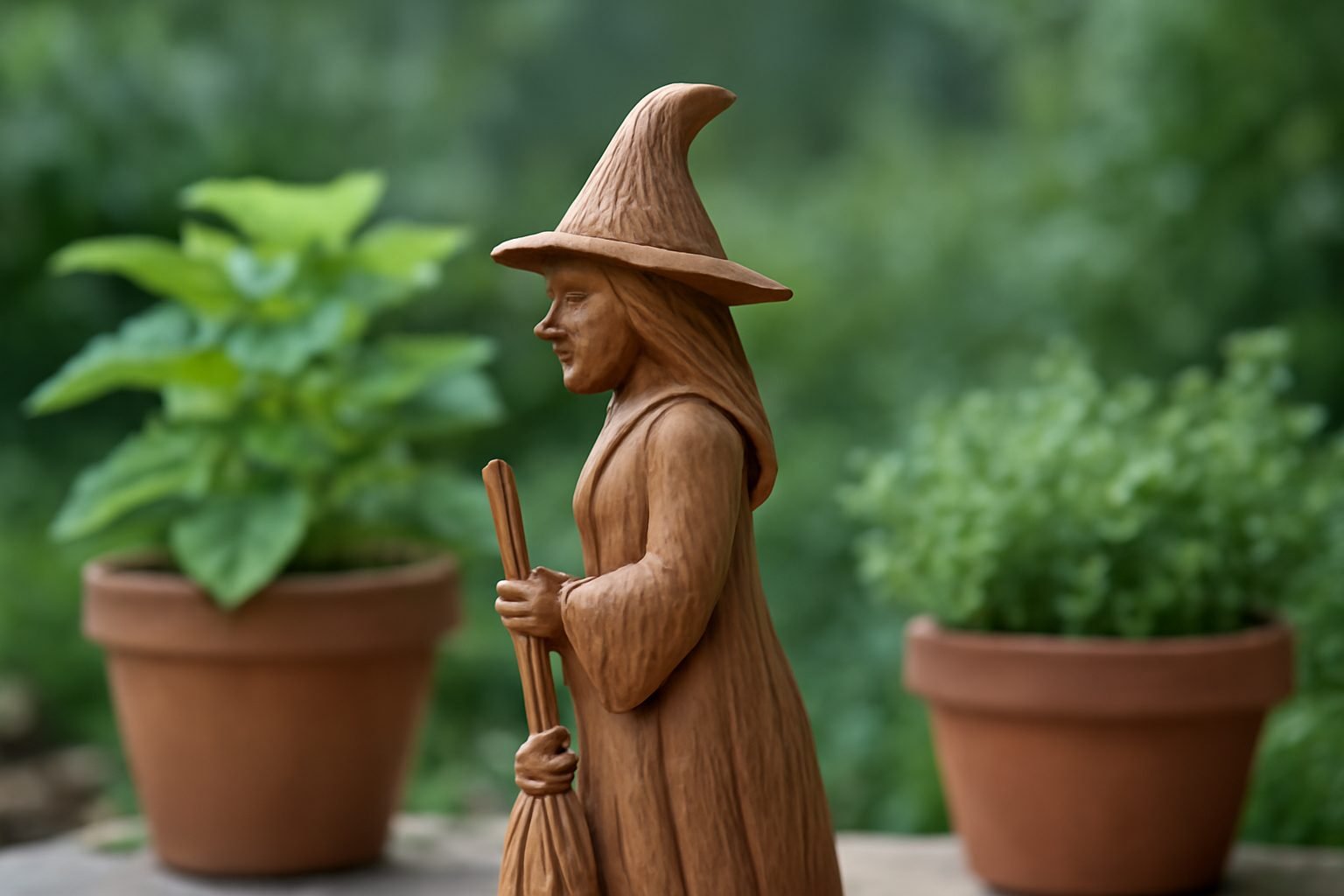 Hexe aus Holz für den Garten bauen: 6 Schritte zum Ergebnis
