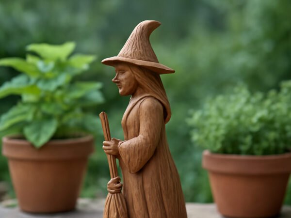 Hexe aus Holz für den Garten bauen: 6 Schritte zum Ergebnis