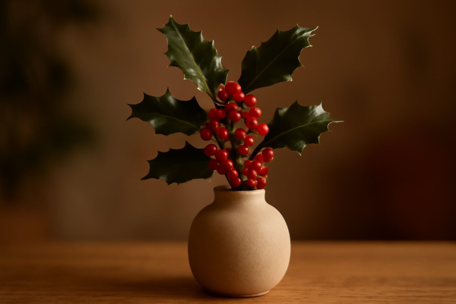 Ilex Zweige für die Weihnachtsdeko schneiden in 6 Schritten