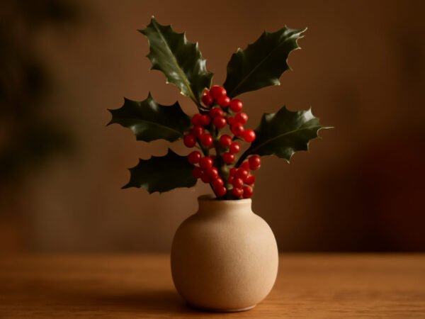 Ilex Zweige für die Weihnachtsdeko schneiden in 6 Schritten