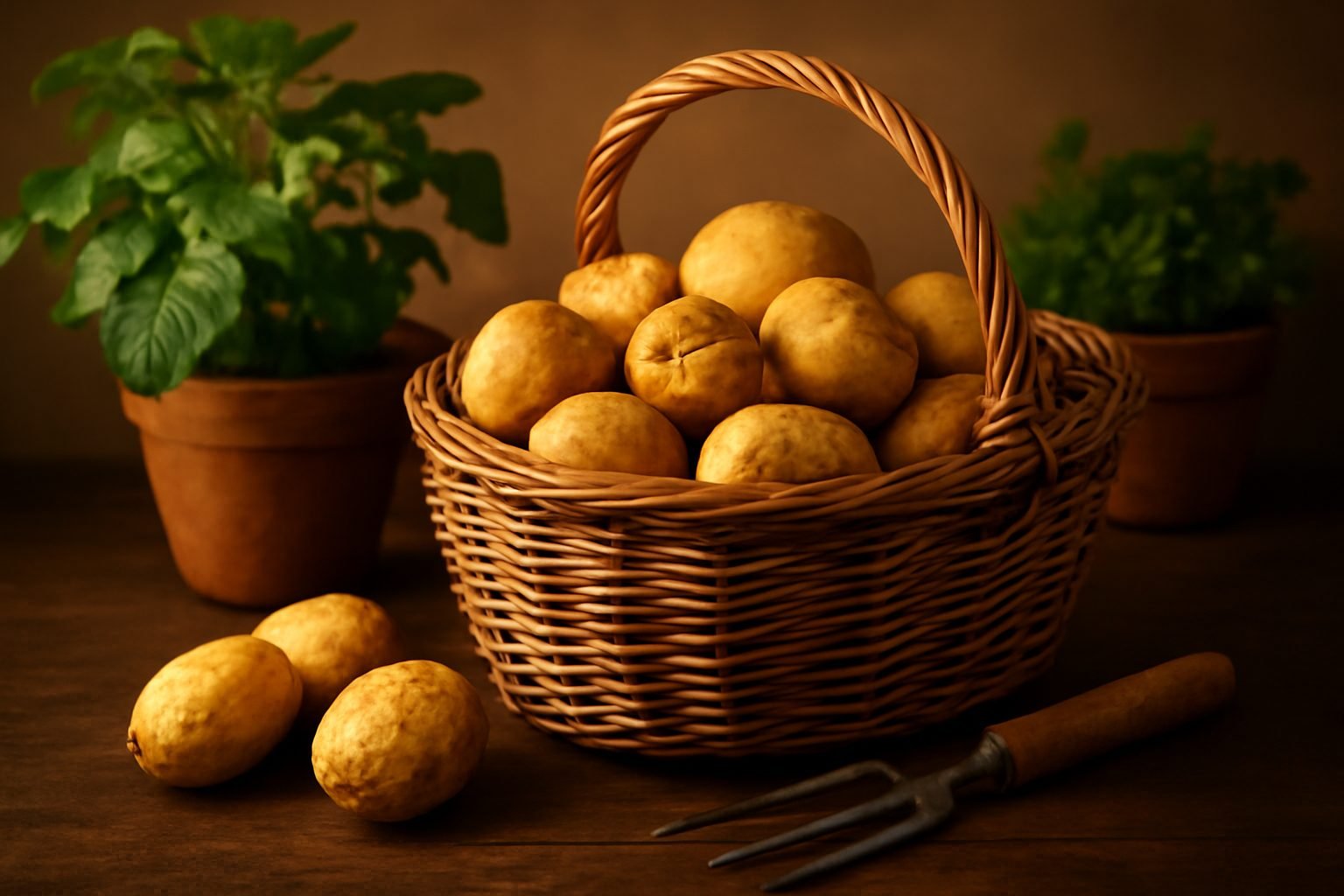 Kartoffeln ernten und Einlagern — günstig statt teuer
