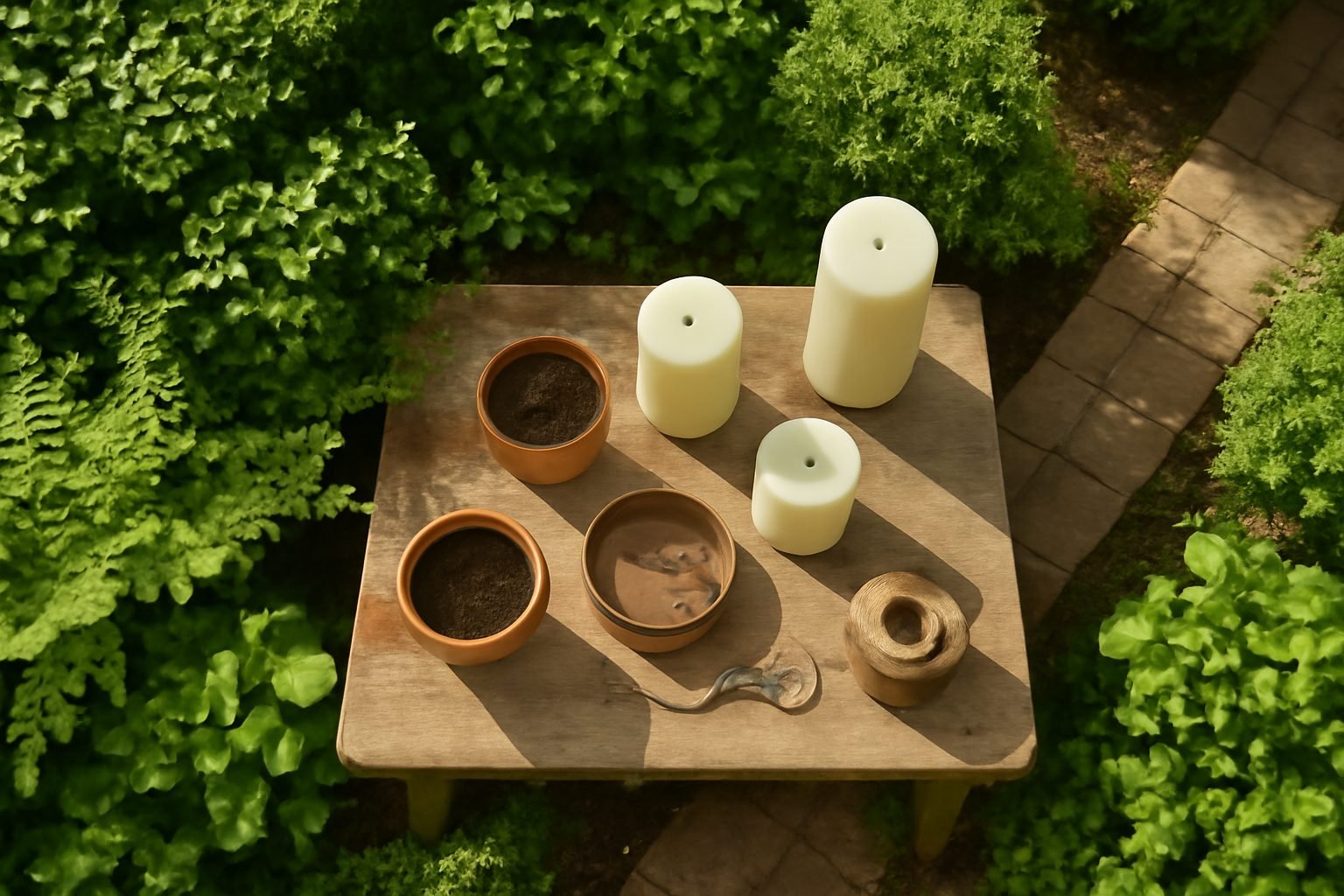 Kerzen dekorieren für den Garten — der Weg zum Ergebnis