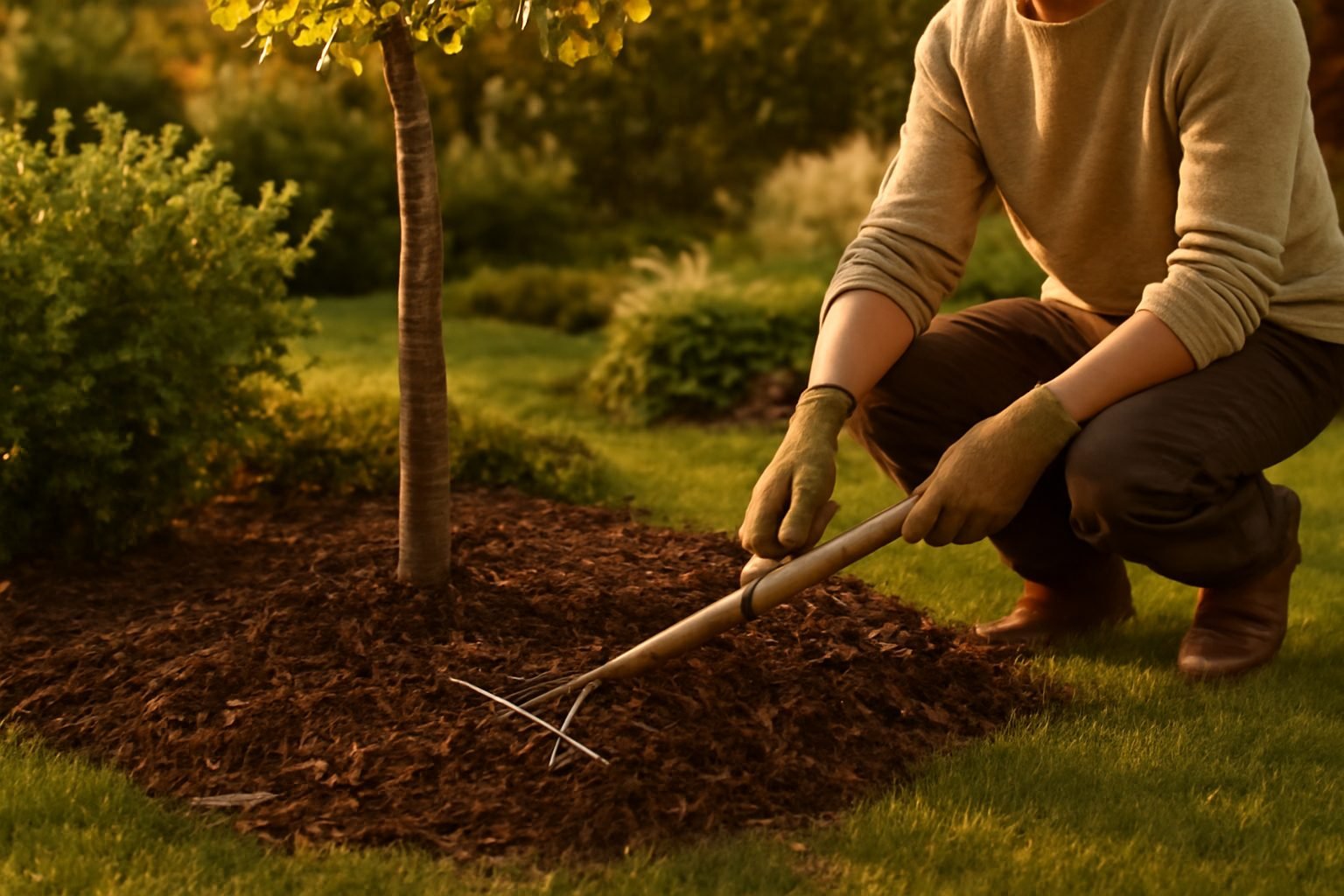 Strohmatten für den Garten