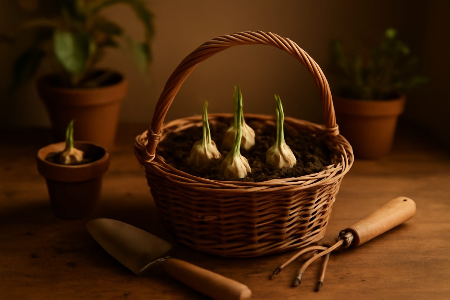 Knoblauch Stecken im Herbst Anleitung in 6 Schritten