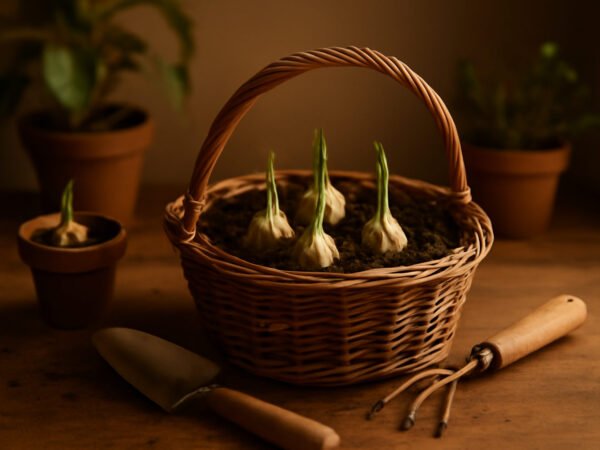 Knoblauch Stecken im Herbst Anleitung in 6 Schritten