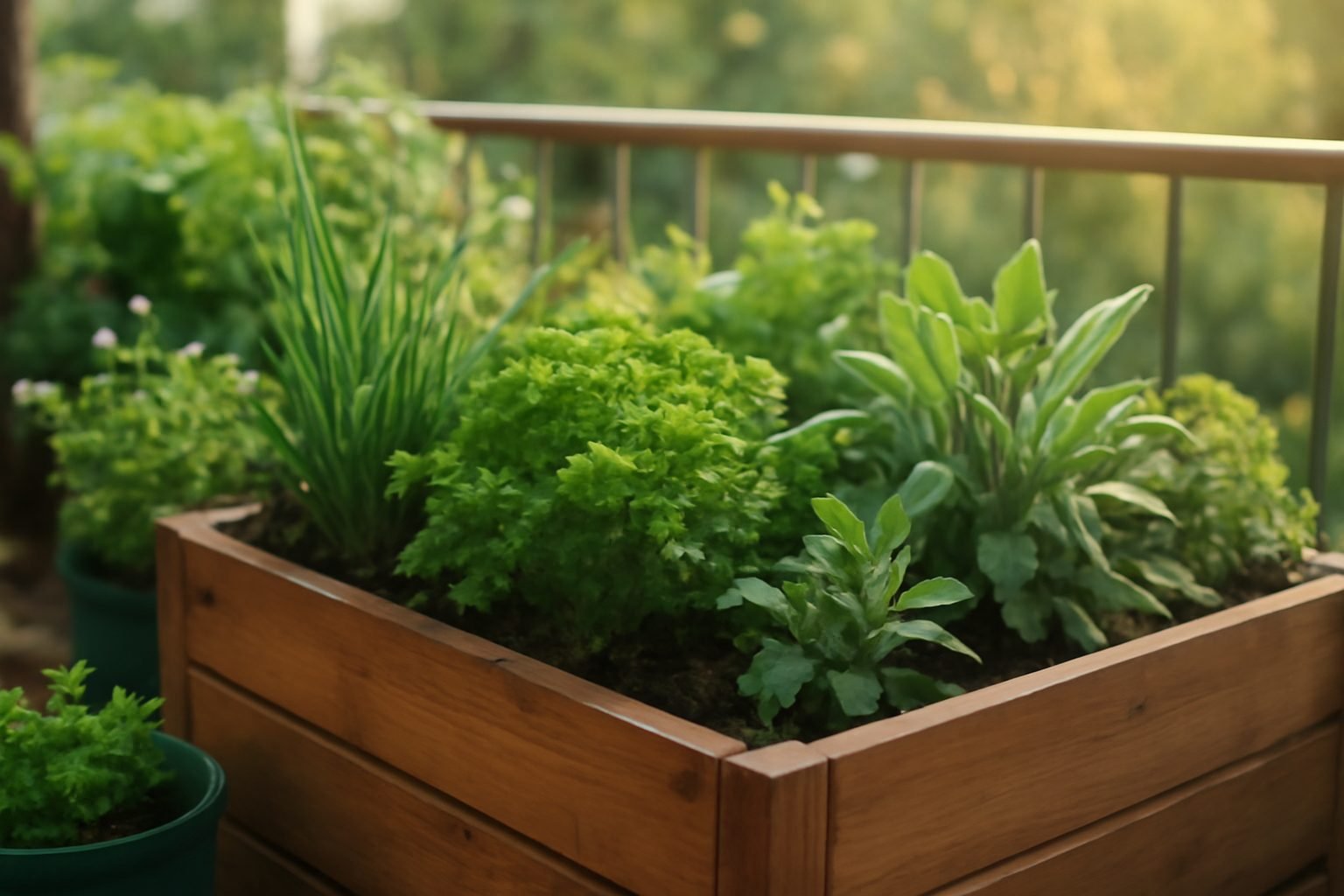 Kraeutergarten Balkon Hochbeet gelingt auch beim ersten Mal