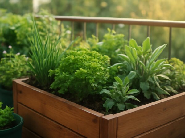 Kraeutergarten Balkon Hochbeet gelingt auch beim ersten Mal