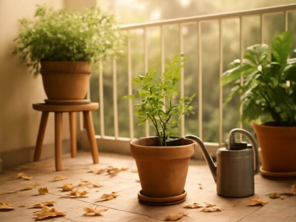 Laub vom Balkon entfernen: was wirklich hilft