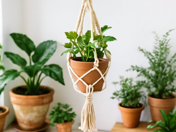 Makramee Ideen für den Garten — 20 einfache Varianten