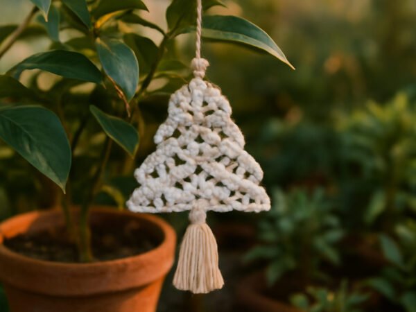 Makramee Weihnachtsdeko für den Garten ohne Vorkenntnisse
