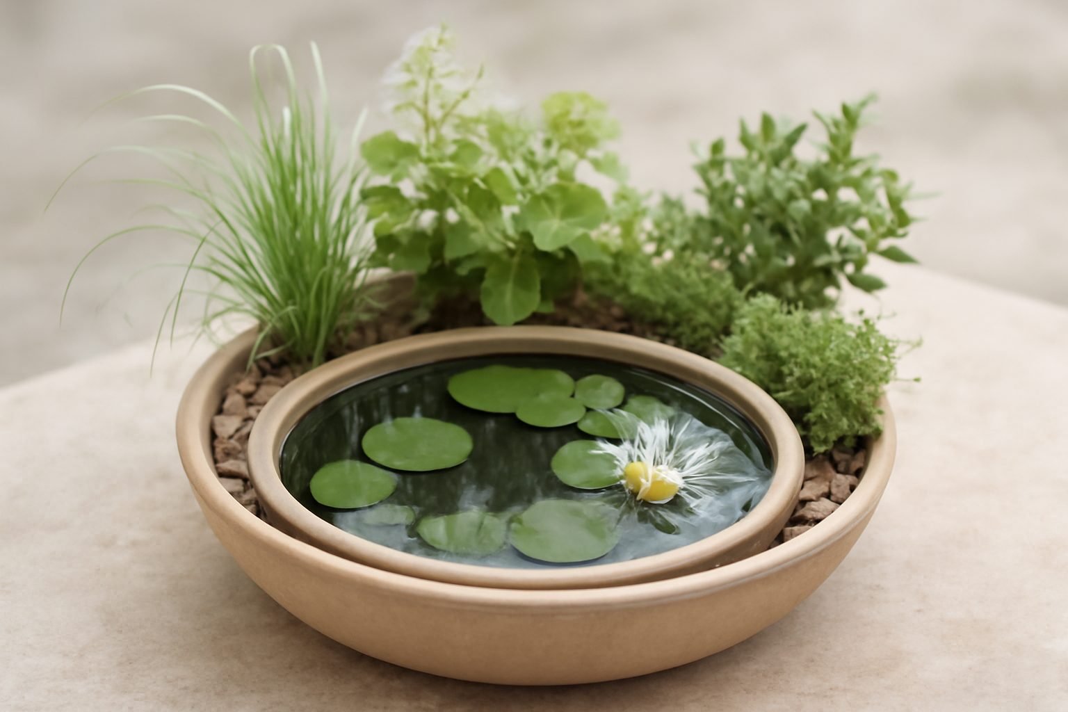 Mini Teich planen für das neue Gartenjahr