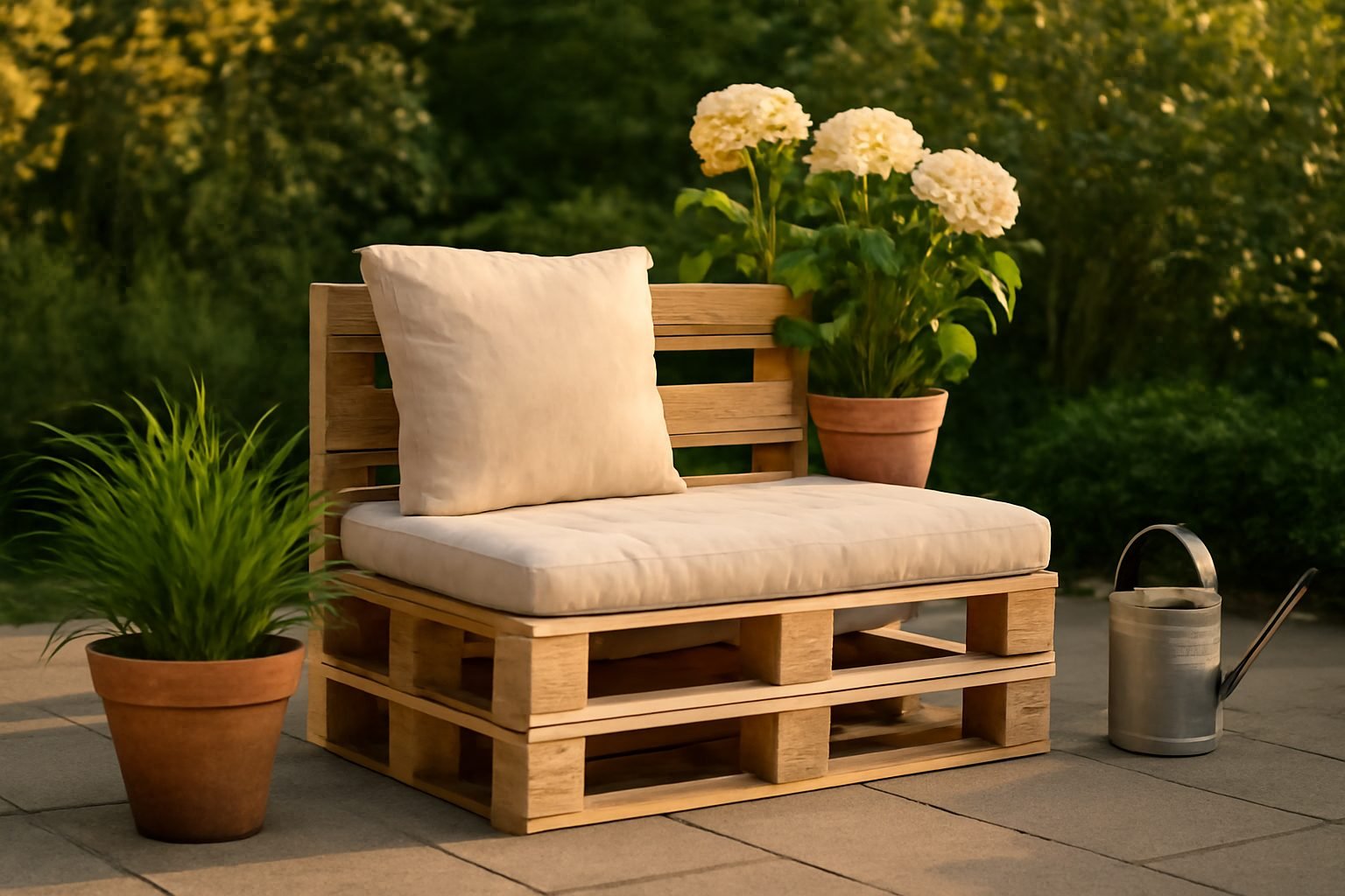 Palettenmoebel für den Garten selber bauen in 6 Schritten — Palettenmoebel Garten selber