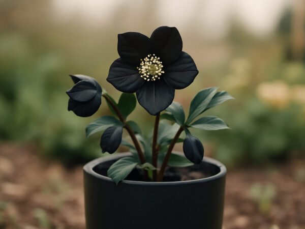 Schwarze Blumen für die Gruseldeko pflanzen