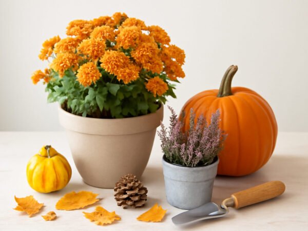 Selbstgemachte Herbstdeko — der Weg zum Ergebnis